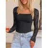 imageANRABESS Womens Long Sleeve Shirts Scoop Neck Lace Going Out Tops Slim Fit Rib Knit Casual Blouses 2025 Fall Fashion OutfitsBlack