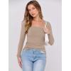 imageANRABESS Womens Long Sleeve Shirts Scoop Neck Ribbed Knit Slim Fitted Tops Casual Basic Tee 2025 Fall Fashion Outfits ClothesKhaki