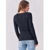 imageANRABESS Womens Long Sleeve Shirts Scoop Neck Ribbed Knit Slim Fitted Tops Casual Basic Tee 2025 Fall Fashion Outfits ClothesNavy Blue