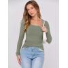 imageANRABESS Womens Long Sleeve Shirts Scoop Neck Ribbed Knit Slim Fitted Tops Casual Basic Tee 2025 Fall Fashion Outfits ClothesOlive