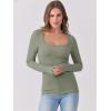 imageANRABESS Womens Long Sleeve Shirts Scoop Neck Ribbed Knit Slim Fitted Tops Casual Basic Tee 2025 Fall Fashion Outfits ClothesOlive