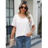 imageANRABESS Womens Oversized T Shirts Short Sleeve V Neck Shirts Summer Casual Loose Slit Tunic Top Fashion 2025 Outfits ClothesWhite