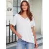 imageANRABESS Womens Oversized T Shirts Short Sleeve V Neck Shirts Summer Casual Loose Slit Tunic Top Fashion 2025 Outfits ClothesWhite