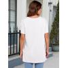 imageANRABESS Womens Oversized T Shirts Short Sleeve V Neck Shirts Summer Casual Loose Slit Tunic Top Fashion 2025 Outfits ClothesWhite