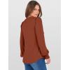 imageANRABESS Womens Puff Long Sleeve Shirts V Neck Loose TShirts Dressy Casual Work Blouses 2025 Fall Tops Trendy ClothesBrown