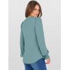 imageANRABESS Womens Puff Long Sleeve Shirts V Neck Loose TShirts Dressy Casual Work Blouses 2025 Fall Tops Trendy ClothesCadet Blue