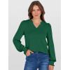 imageANRABESS Womens Puff Long Sleeve Shirts V Neck Loose TShirts Dressy Casual Work Blouses 2025 Fall Tops Trendy ClothesDark Green