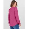 imageANRABESS Womens Puff Long Sleeve Shirts V Neck Loose TShirts Dressy Casual Work Blouses 2025 Fall Tops Trendy ClothesHot Pink