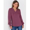 imageANRABESS Womens Puff Long Sleeve Shirts V Neck Loose TShirts Dressy Casual Work Blouses 2025 Fall Tops Trendy ClothesMauve