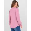 imageANRABESS Womens Puff Long Sleeve Shirts V Neck Loose TShirts Dressy Casual Work Blouses 2025 Fall Tops Trendy ClothesPink