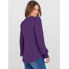 imageANRABESS Womens Puff Long Sleeve Shirts V Neck Loose TShirts Dressy Casual Work Blouses 2025 Fall Tops Trendy ClothesPurple