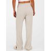 imageANRABESS Womens Ribbed Knit Lounge Pajama Pants Soft Fuzzy Comfy Straight Leg Drawstring Fall Loose Pj Bottoms with PocketsLight Khaki