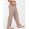 imageANRABESS Womens Ribbed Knit Lounge Pajama Pants Soft Fuzzy Comfy Straight Leg Drawstring Fall Loose Pj Bottoms with PocketsTan