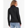imageANRABESS Womens Turtleneck Cable Knit Sweaters Long Sleeve Fitted Business Casual Pullover Top 2025 Fall OutfitsBlack