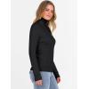 imageANRABESS Womens Turtleneck Cable Knit Sweaters Long Sleeve Fitted Business Casual Pullover Top 2025 Fall OutfitsBlack