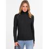 imageANRABESS Womens Turtleneck Cable Knit Sweaters Long Sleeve Fitted Business Casual Pullover Top 2025 Fall OutfitsBlack