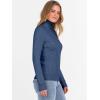 imageANRABESS Womens Turtleneck Cable Knit Sweaters Long Sleeve Fitted Business Casual Pullover Top 2025 Fall OutfitsBlue