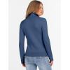imageANRABESS Womens Turtleneck Cable Knit Sweaters Long Sleeve Fitted Business Casual Pullover Top 2025 Fall OutfitsBlue