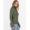 imageANRABESS Womens Turtleneck Cable Knit Sweaters Long Sleeve Fitted Business Casual Pullover Top 2025 Fall OutfitsOlive Green