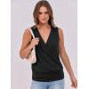 imageANRABESS Womens V Neck Tank Tops Wrap Banded Hem Shirts Sleeveless Ruched Going Out Blouse 2025 Summer Fashion ClothingBlack