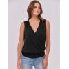 imageANRABESS Womens V Neck Tank Tops Wrap Banded Hem Shirts Sleeveless Ruched Going Out Blouse 2025 Summer Fashion ClothingBlack