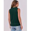 imageANRABESS Womens V Neck Tank Tops Wrap Banded Hem Shirts Sleeveless Ruched Going Out Blouse 2025 Summer Fashion ClothingDeep Green