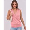 imageANRABESS Womens V Neck Tank Tops Wrap Banded Hem Shirts Sleeveless Ruched Going Out Blouse 2025 Summer Fashion ClothingGray Pink