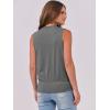 imageANRABESS Womens V Neck Tank Tops Wrap Banded Hem Shirts Sleeveless Ruched Going Out Blouse 2025 Summer Fashion ClothingGrey
