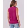 imageANRABESS Womens V Neck Tank Tops Wrap Banded Hem Shirts Sleeveless Ruched Going Out Blouse 2025 Summer Fashion ClothingHot Pink