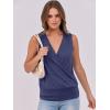 imageANRABESS Womens V Neck Tank Tops Wrap Banded Hem Shirts Sleeveless Ruched Going Out Blouse 2025 Summer Fashion ClothingNavy Blue