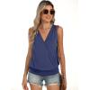 imageANRABESS Womens V Neck Tank Tops Wrap Banded Hem Shirts Sleeveless Ruched Going Out Blouse 2025 Summer Fashion ClothingNavy Blue