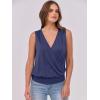 imageANRABESS Womens V Neck Tank Tops Wrap Banded Hem Shirts Sleeveless Ruched Going Out Blouse 2025 Summer Fashion ClothingNavy Blue