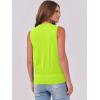 imageANRABESS Womens V Neck Tank Tops Wrap Banded Hem Shirts Sleeveless Ruched Going Out Blouse 2025 Summer Fashion ClothingNeon Green Yellow
