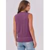 imageANRABESS Womens V Neck Tank Tops Wrap Banded Hem Shirts Sleeveless Ruched Going Out Blouse 2025 Summer Fashion ClothingViolet