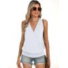 imageANRABESS Womens V Neck Tank Tops Wrap Banded Hem Shirts Sleeveless Ruched Going Out Blouse 2025 Summer Fashion ClothingWhite