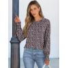 imageANRABESS Long Sleeve Shirts for Women 2025 Fall Dressy Casual Tops Pleated Crewneck Loose Basic Blouses FashionFloral Black