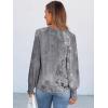 imageANRABESS Long Sleeve Shirts for Women 2025 Fall Dressy Casual Tops Pleated Crewneck Loose Basic Blouses FashionFloral Grey