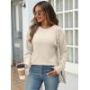 imageANRABESS Women Long Sleeve Shirts Business Casual Tunic Tops Fall Lightweight Sweaters Dressy Blouses 2025 Fashion OutfitsBeige