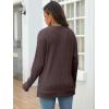 imageANRABESS Women Long Sleeve Shirts Business Casual Tunic Tops Fall Lightweight Sweaters Dressy Blouses 2025 Fashion OutfitsChocolate Brown
