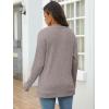 imageANRABESS Women Long Sleeve Shirts Business Casual Tunic Tops Fall Lightweight Sweaters Dressy Blouses 2025 Fashion OutfitsCoffee