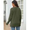 imageANRABESS Women Long Sleeve Shirts Business Casual Tunic Tops Fall Lightweight Sweaters Dressy Blouses 2025 Fashion OutfitsDeep Green