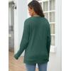 imageANRABESS Women Long Sleeve Shirts Business Casual Tunic Tops Fall Lightweight Sweaters Dressy Blouses 2025 Fashion OutfitsGreen