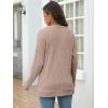 imageANRABESS Women Long Sleeve Shirts Business Casual Tunic Tops Fall Lightweight Sweaters Dressy Blouses 2025 Fashion OutfitsKhaki