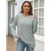 imageANRABESS Women Long Sleeve Shirts Business Casual Tunic Tops Fall Lightweight Sweaters Dressy Blouses 2025 Fashion OutfitsLight Green
