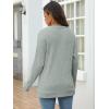 imageANRABESS Women Long Sleeve Shirts Business Casual Tunic Tops Fall Lightweight Sweaters Dressy Blouses 2025 Fashion OutfitsLight Green