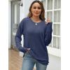 imageANRABESS Women Long Sleeve Shirts Business Casual Tunic Tops Fall Lightweight Sweaters Dressy Blouses 2025 Fashion OutfitsNavy Blue