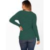 imageANRABESS Women Long Sleeve Tunic Top with Leggings Crewneck Ribbed Knit Buttons Shirts 2025 Fall Casual Lightweight SweatersGreen