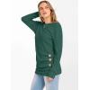 imageANRABESS Women Long Sleeve Tunic Top with Leggings Crewneck Ribbed Knit Buttons Shirts 2025 Fall Casual Lightweight SweatersGreen