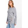imageANRABESS Women Long Sleeve Tunic Top with Leggings Crewneck Ribbed Knit Buttons Shirts 2025 Fall Casual Lightweight SweatersGrey