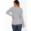 imageANRABESS Women Long Sleeve Tunic Top with Leggings Crewneck Ribbed Knit Buttons Shirts 2025 Fall Casual Lightweight SweatersGrey